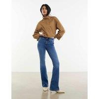 River Island Mid Rise Flared Jeans Denim