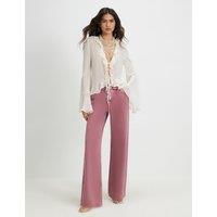 River Island High Waisted Straight Leg Jeans Green