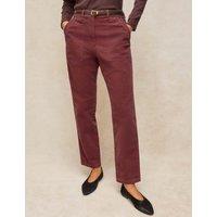 White Stuff Cord Tapered Trousers Pink