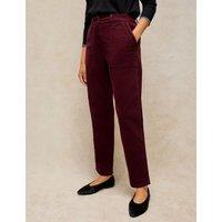 White Stuff Cord Tapered Trousers Purple