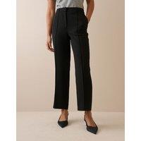 Nobody's Child Crepe Tapered Trousers Black