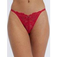 Boux Avenue Heidi Floral Lace Thong Red