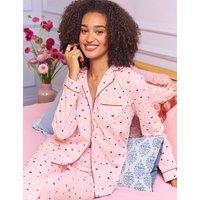 Boux Avenue Fleece Heart Pyjama Set in a Bag Pink Mix