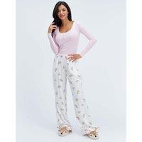 Boux Avenue Woven Deer Pyjama Set Pink Mix
