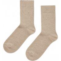 Chinti & Parker Wool Rich Ankle High Socks Stone