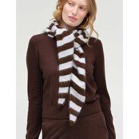 Chinti & Parker Lightweight Merino Wool Triangle Scarf Dark Brown