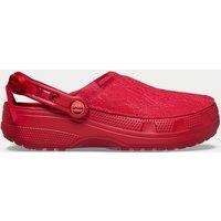 Crocs Lace Detail Slip On Clogs Red