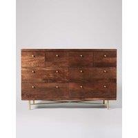 Swoon Halle Mango Wood 8 Drawer Chest Medium Brown