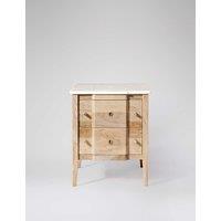 Swoon Duval Mango Wood 2 Drawer Bedside Table Natural