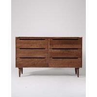 Swoon Southwark Acacia Wood 6 Drawer Chest Medium Brown