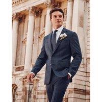 Charles Tyrwhitt Slim Fit Super 120s Merino Wool Suit Jacket Blue Mix