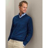 Charles Tyrwhitt Pure Merino Wool V-Neck Jumper Royal Blue