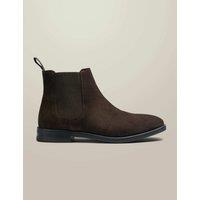 Charles Tyrwhitt Suede Chelsea Boots Chocolate