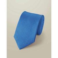 Charles Tyrwhitt Pure Silk Stain Resistant Textured Tie Cobalt