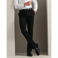Charles Tyrwhitt Slim Fit Super 120s Wool Sharkskin Suit Trousers Black