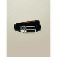 Charles Tyrwhitt Leather Reversible Smart Belt Black