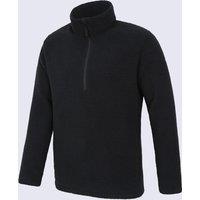 Mountain Warehouse Borg Fleece Half Zip Sweatshirt Black
