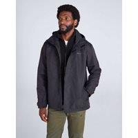 Mountain Warehouse Fell 3 in 1 Water Resistant Hooded Jacket Black