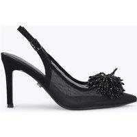 Carvela Crystal Stiletto Heel Slingback Shoes Black