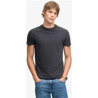 Superdry & Co Pure Cotton Embroidered Logo T-Shirt Dark Grey