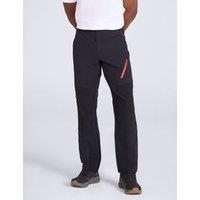 Mountain Warehouse Forest Water-Resistant Trekking Trousers Black