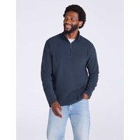 Mountain Warehouse Camber II Funnel Neck Half Zip Fleece Navy