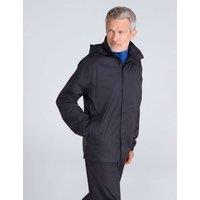 Mountain Warehouse Pakka Waterproof Hooded Packaway Jacket Black