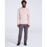Mountain Warehouse Ashbourne II Funnel Neck Half Zip Fleece Cream