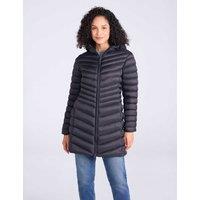 Mountain Warehouse Florence Padded Hooded Longline Jacket Black