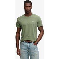 Superdry & Co Slim Fit Pure Cotton Embroidered Logo T-Shirt Khaki