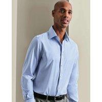 Charles Tyrwhitt Slim Fit Non Iron Pure Cotton Check Shirt Blue Mix