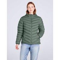 Mountain Warehouse Seasons Water Resistant Padded Hooded Jacket Light Green