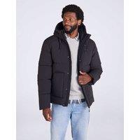 Mountain Warehouse Borg Lined Padded Hooded Jacket Black