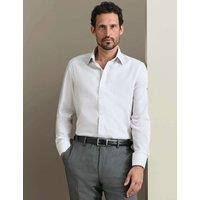 Charles Tyrwhitt Slim Fit Non Iron Striped Oxford Shirt Silver Mix