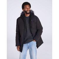 Mountain Warehouse Water Resistant Padded Hooded Parka Jacket Black
