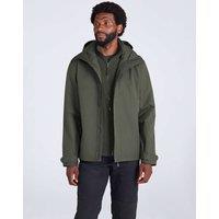 Mountain Warehouse Fell 3 in 1 Water Resistant Hooded Jacket Dark Khaki