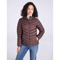 Mountain Warehouse Seasons Water Resistant Padded Hooded Jacket Dark Brown