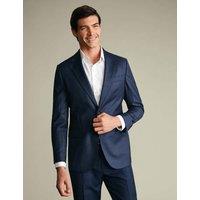 Charles Tyrwhitt Slim Fit Super 100s Wool Twill Suit Jacket Indigo