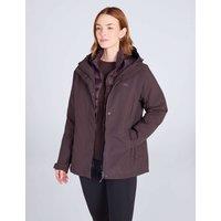Mountain Warehouse Alaskan Waterproof 3 in 1 Hooded Jacket Dark Burgundy