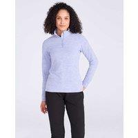 Mountain Warehouse Snowdon Mlange Half Zip Fleece Sweatshirt Lilac