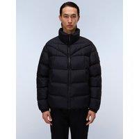 Napapijri Molveno Patterned Water Resistant Puffer Jacket Black Mix
