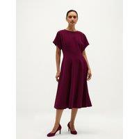 HOBBS Melina Seam Detail Dress Purple