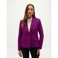 HOBBS Pure Wool Single Breasted Blazer Purple