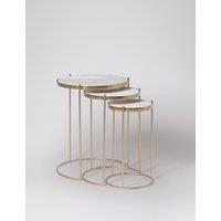 Swoon Cassel Metal Trio Side Table Gold