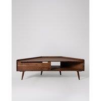 Swoon Southwark Acacia Wood 1 Door Corner TV Unit Medium Brown