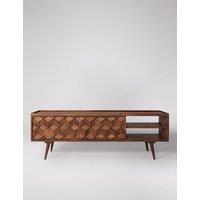 Swoon Terning Acacia Wood 2 Door TV Unit Brown
