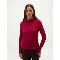 HOBBS Merino Wool Rich Jumper with Cashmere Pink
