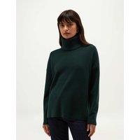 HOBBS Roll Neck Jumper With Wool Green