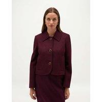 HOBBS Pure Wool Short Jacket Purple