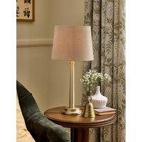 Laura Ashley Sullivan Metal Ribbed Table Lamp Champagne
